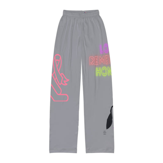 Kids Pajama Pants: Fight Cancer Grey