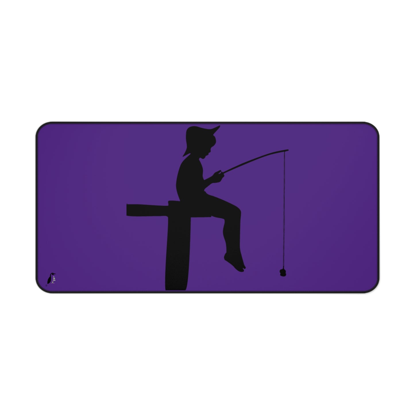 Desk Mat: Fishing Purple