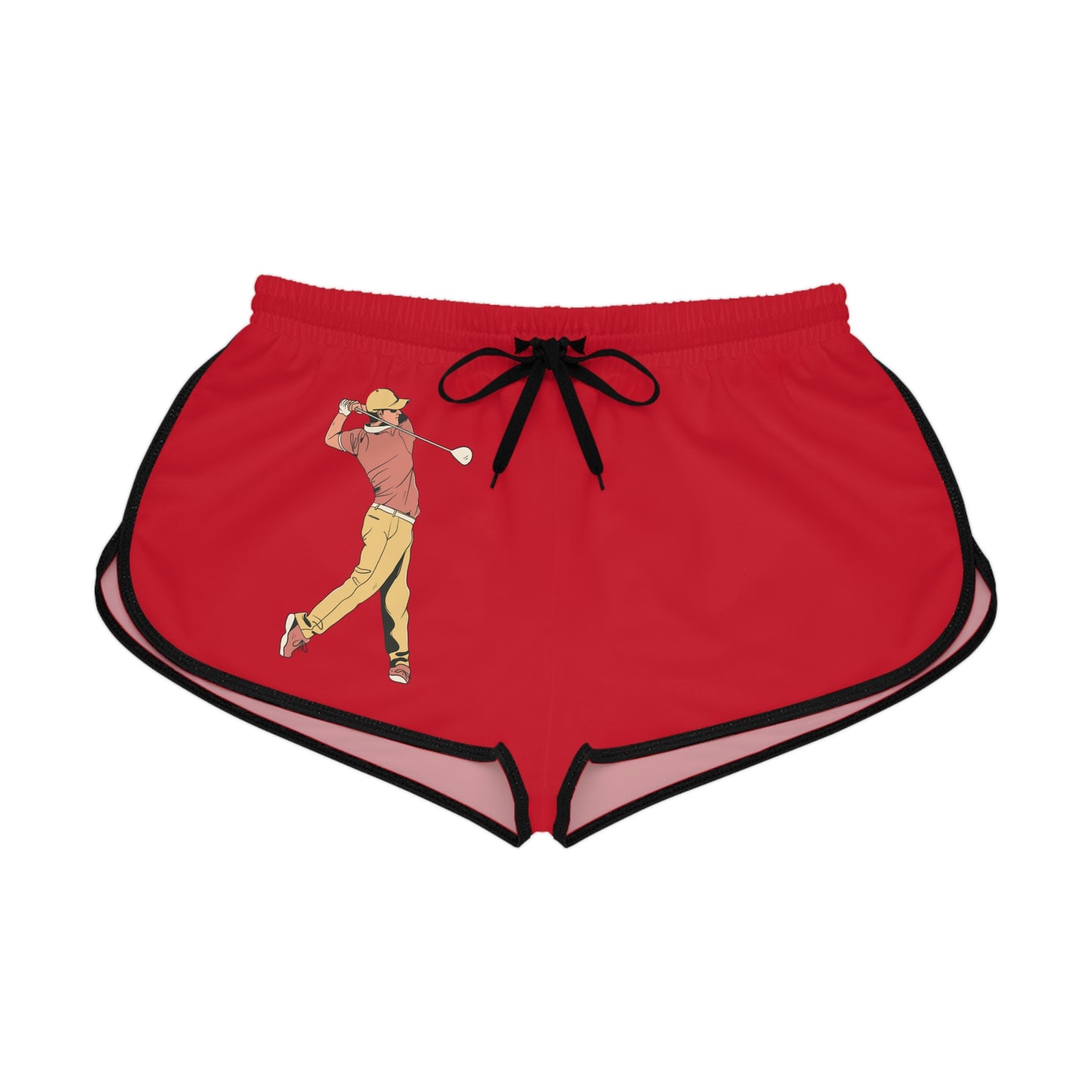 Women's Relaxed Shorts: Golf Dark Red