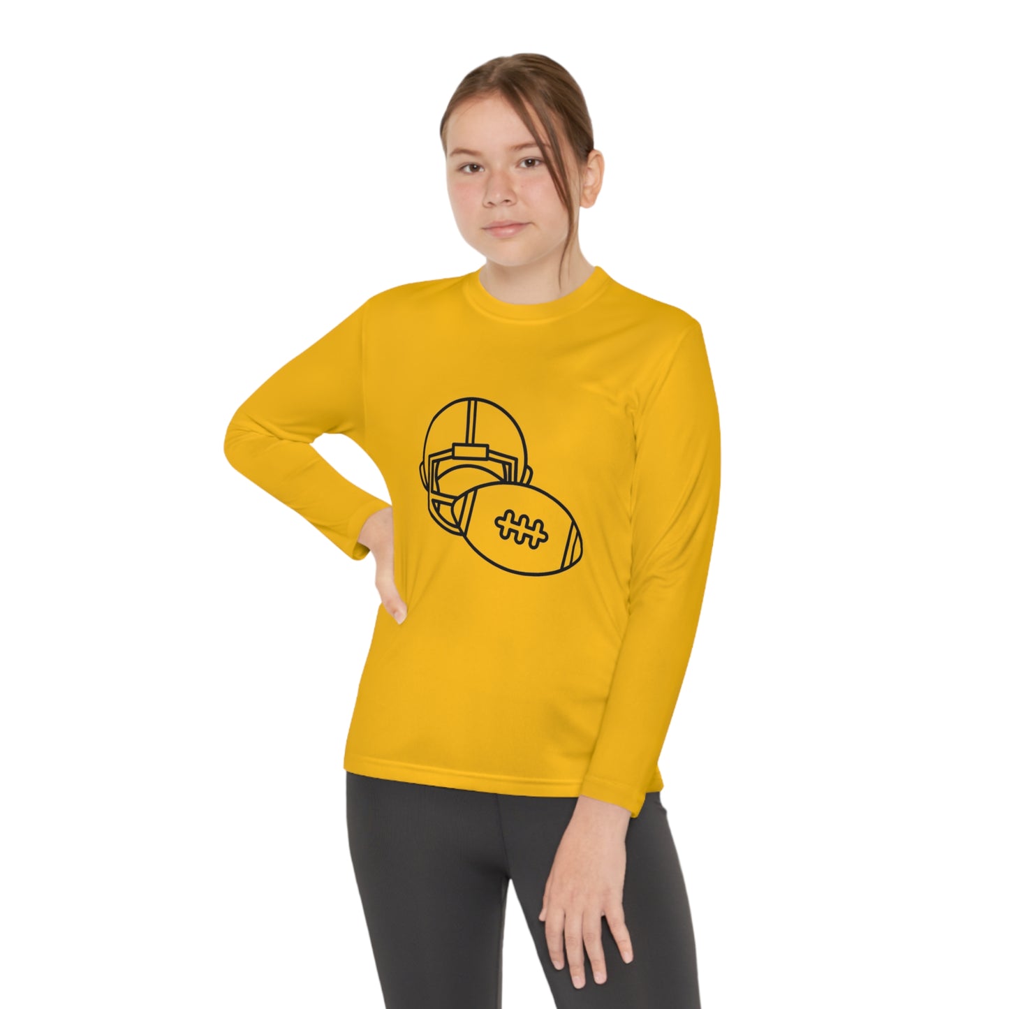 Youth Long Sleeve Competitor Tee: Football