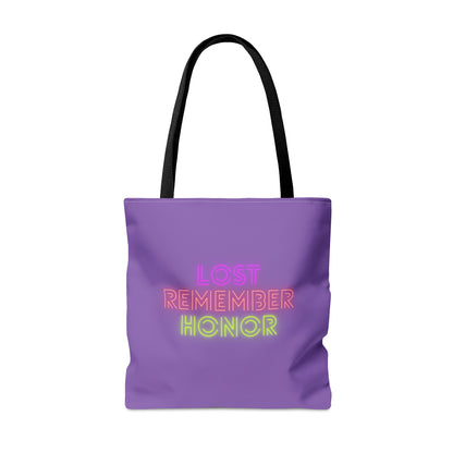 Tote Bag: Crazy Penguin World Logo Lite Purple