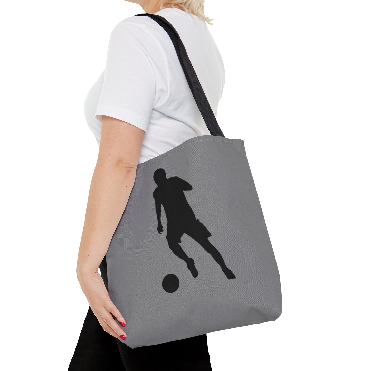 Tote Bag: Soccer Grey