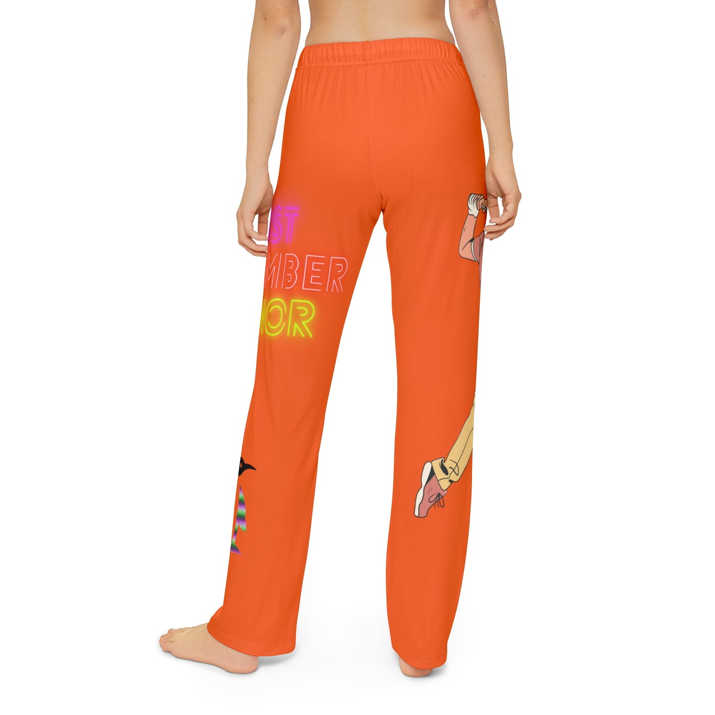 Kids Pajama Pants: Golf Orange