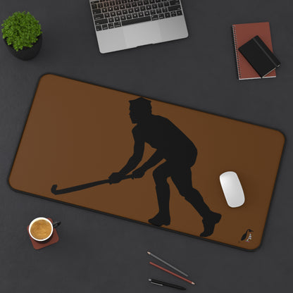 Desk Mat: Hockey Brown