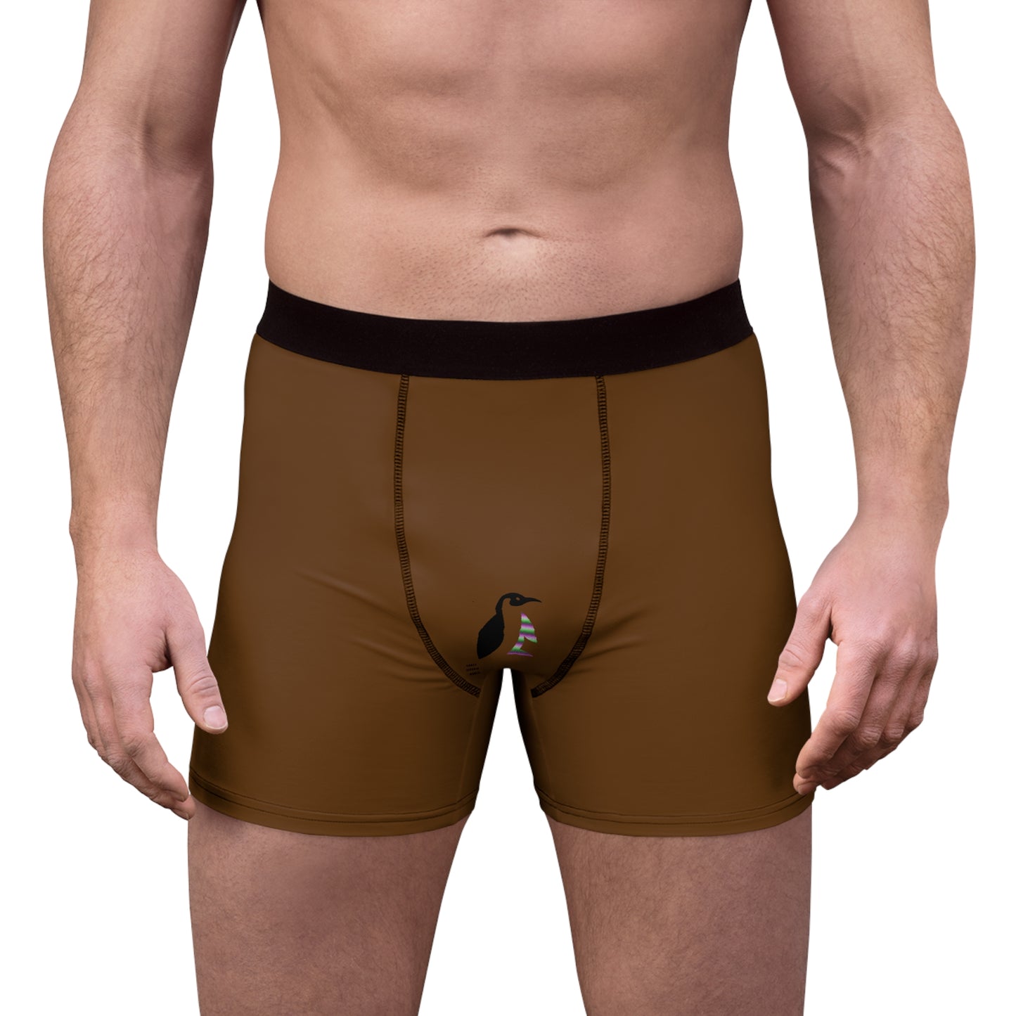 Men's Boxer Briefs: Fight Cancer Brown