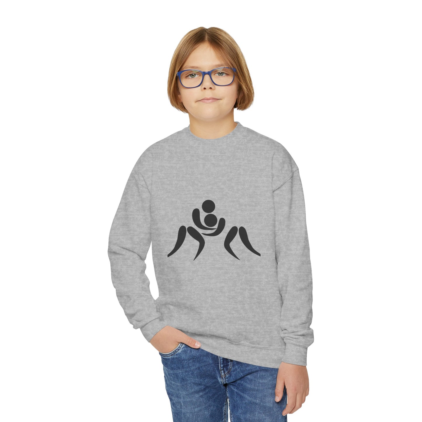 Youth Crewneck Sweatshirt: Wrestling