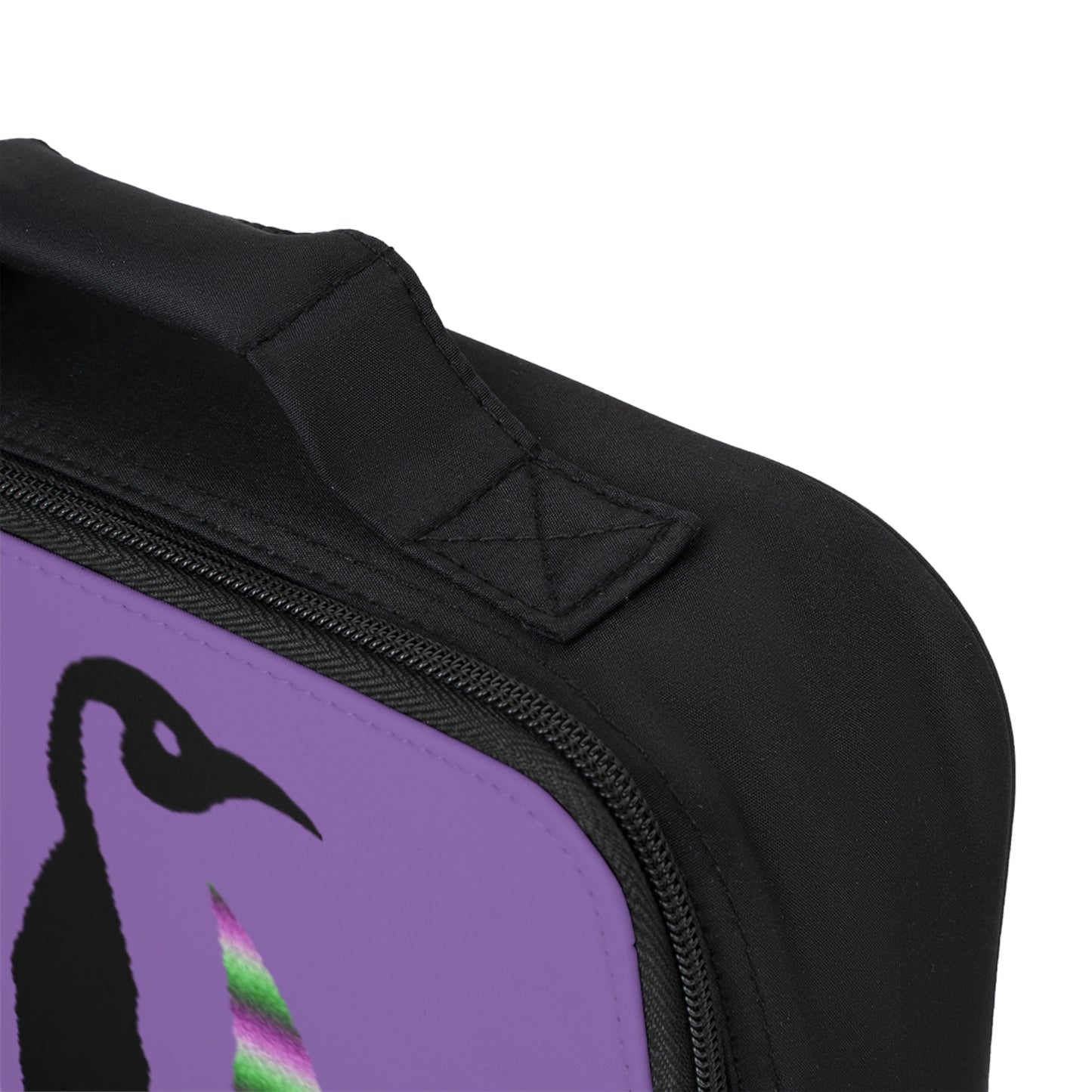 Lunch Bag: Crazy Penguin World Logo Lite Purple