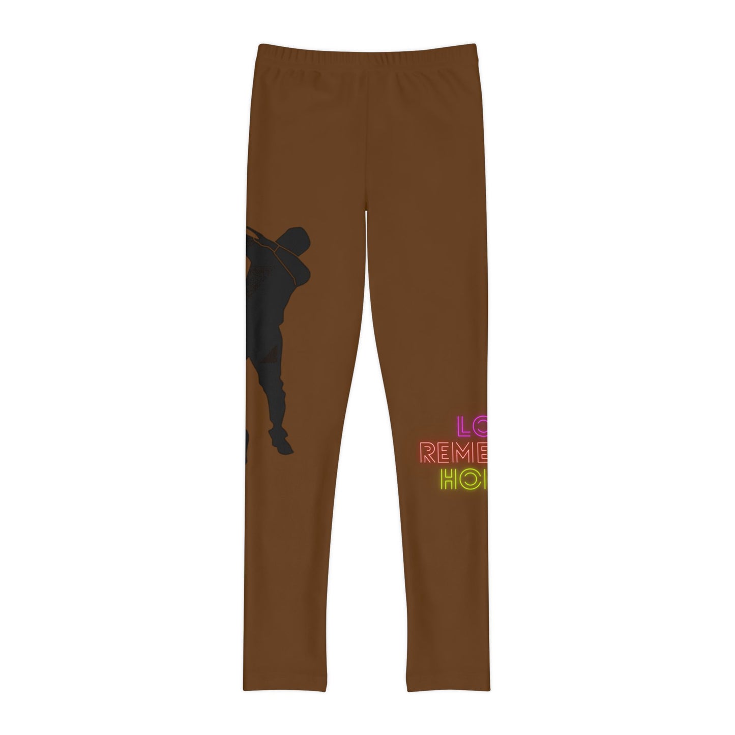 Youth Full-Length Leggings: Dance Brown