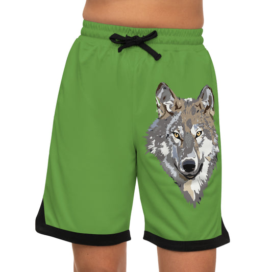 Basketball Rib Shorts: Wolves Green