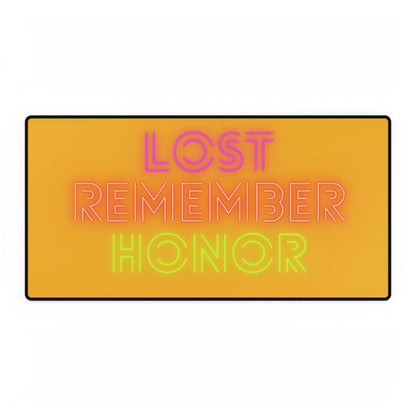 Desk Mats: Lost Remember Honor Yellow