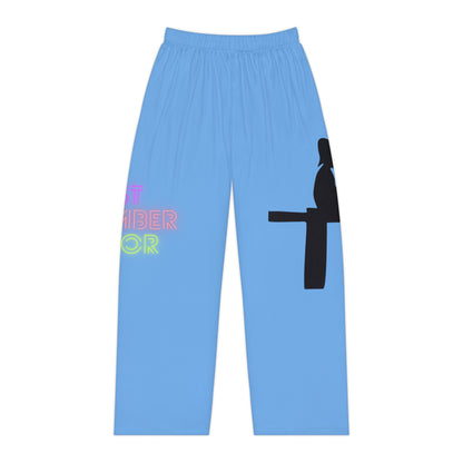 Women's Pajama Pants: Fishing Lite Blue