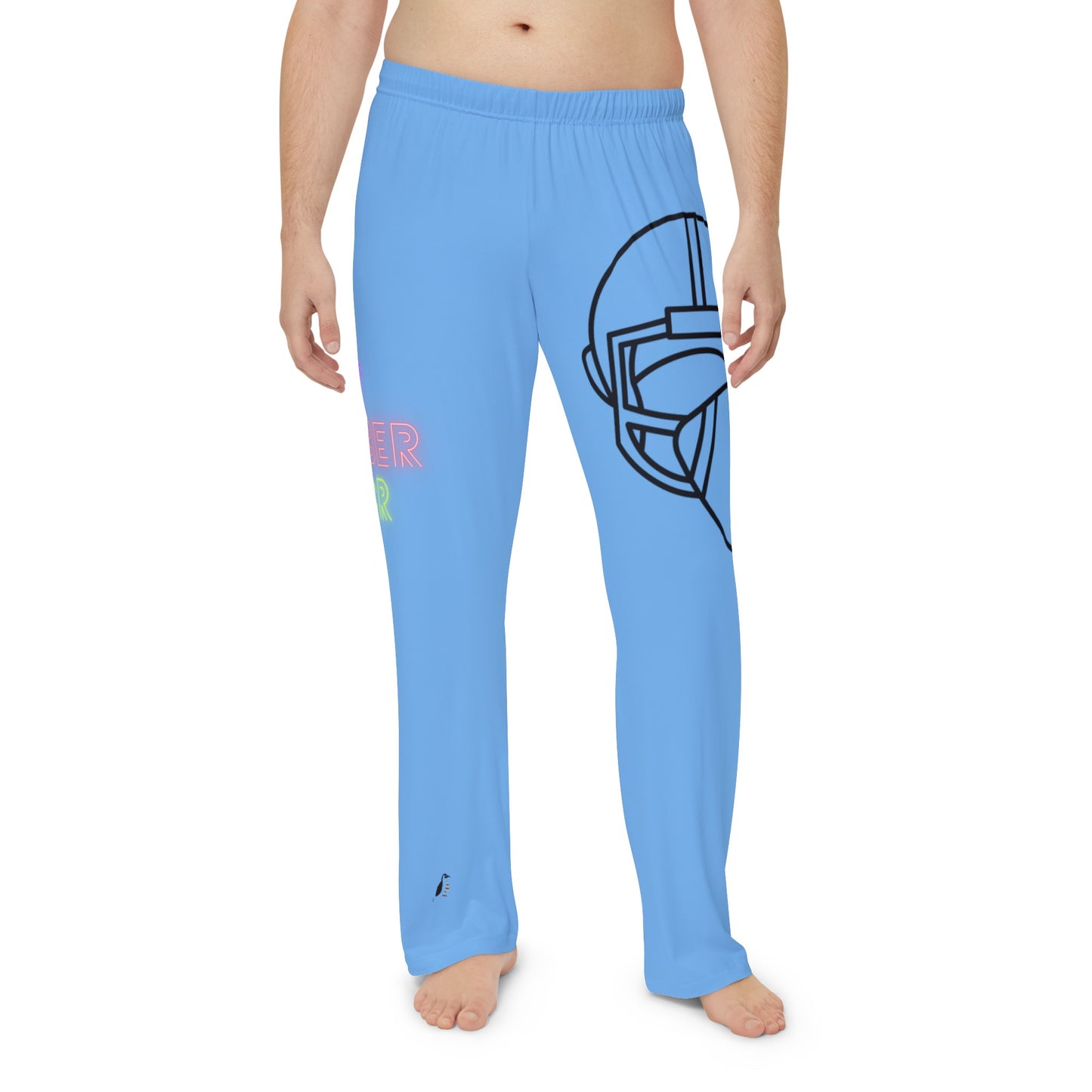 Men's Pajama Pants: Football Lite Blue