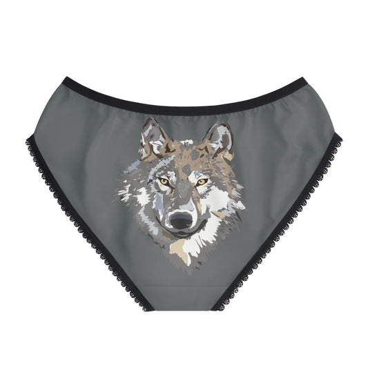 Women's Briefs: Wolves Dark Grey