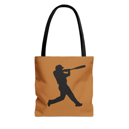 Tote Bag: Baseball Lite Brown