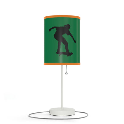 Lamp on a Stand, US|CA plug: Skateboarding Dark Green