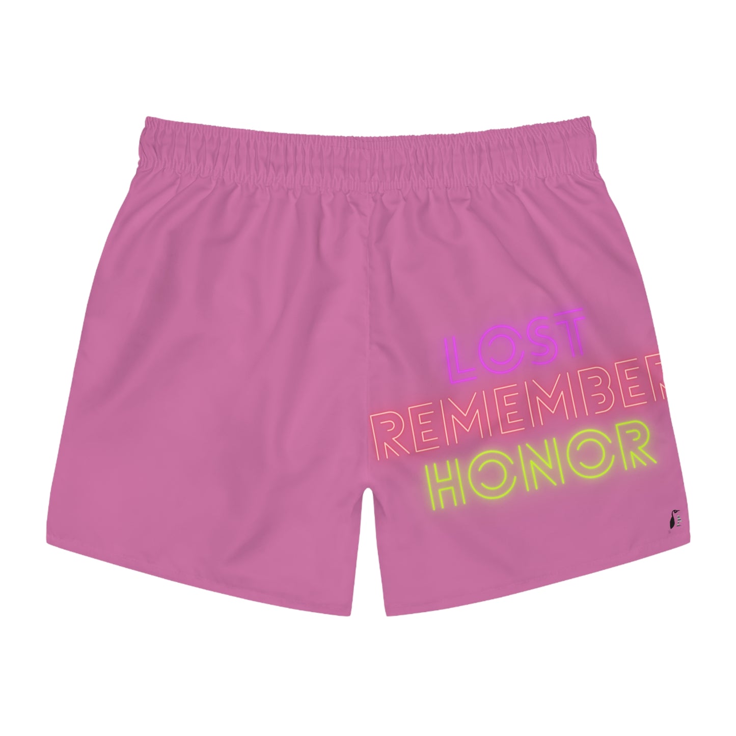 Swim Trunks: Writing Lite Pink