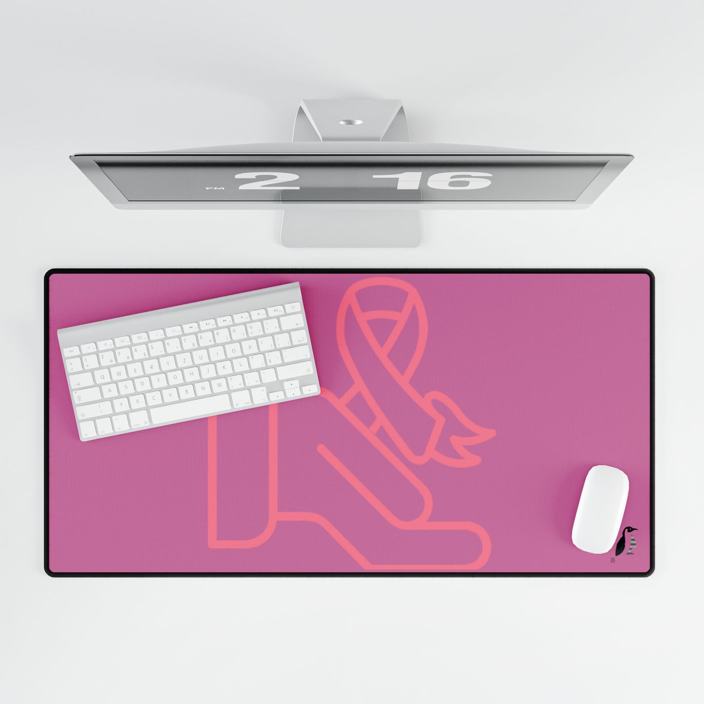 Desk Mats: Fight Cancer Lite Pink