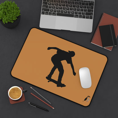 Desk Mat: Skateboarding Lite Brown