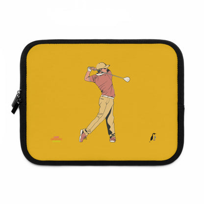 Laptop Sleeve: Golf Yellow