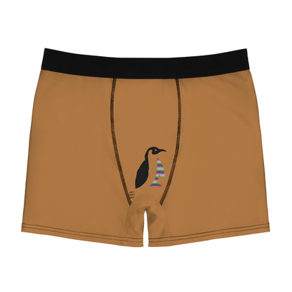 Men's Boxer Briefs: Basketball Lite Brown