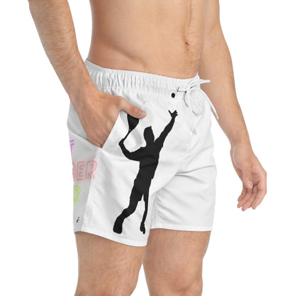 Swim Trunks: Tennis White