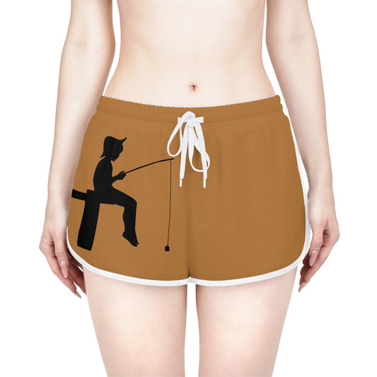 Women's Relaxed Shorts: Fishing Lite Brown