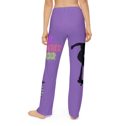 Kids Pajama Pants: Skateboarding Lite Purple