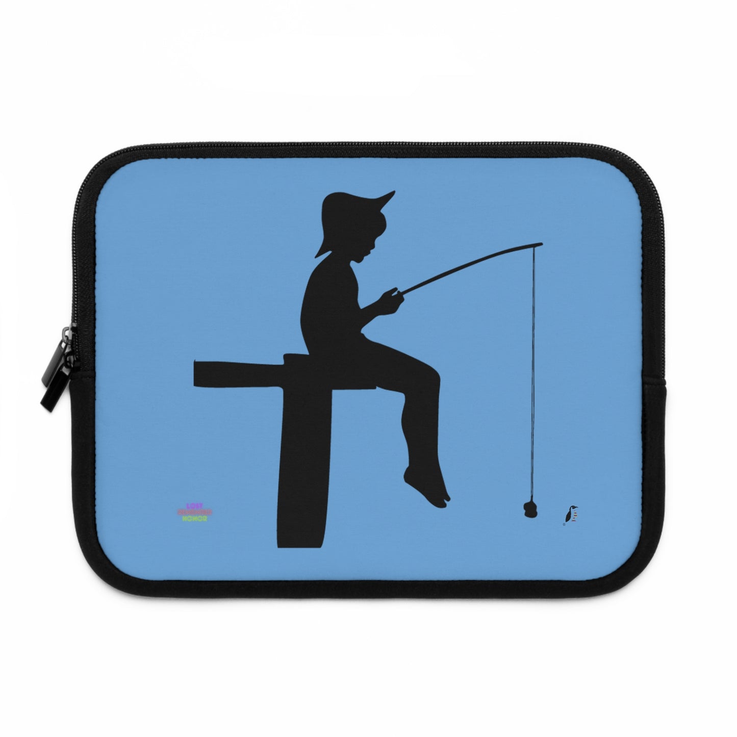 Laptop Sleeve: Fishing Lite Blue