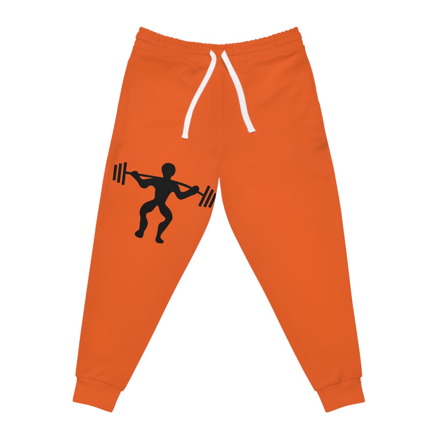 Athletic Joggers: Weightlifting Orange