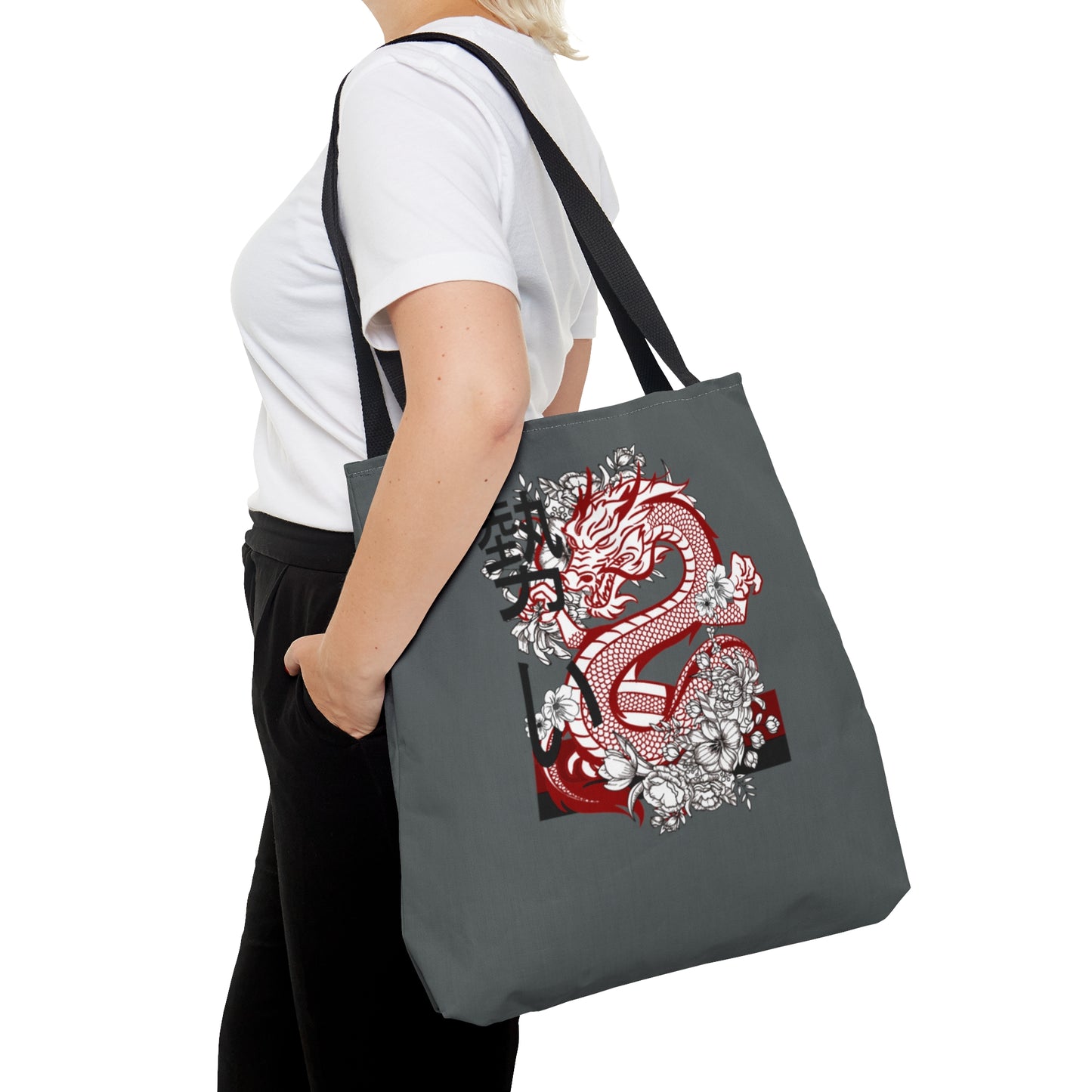 Tote Bag: Dragons Dark Grey