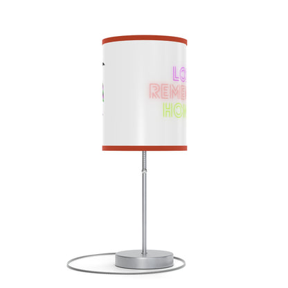 Lamp on a Stand, US|CA plug: Crazy Penguin World Logo White