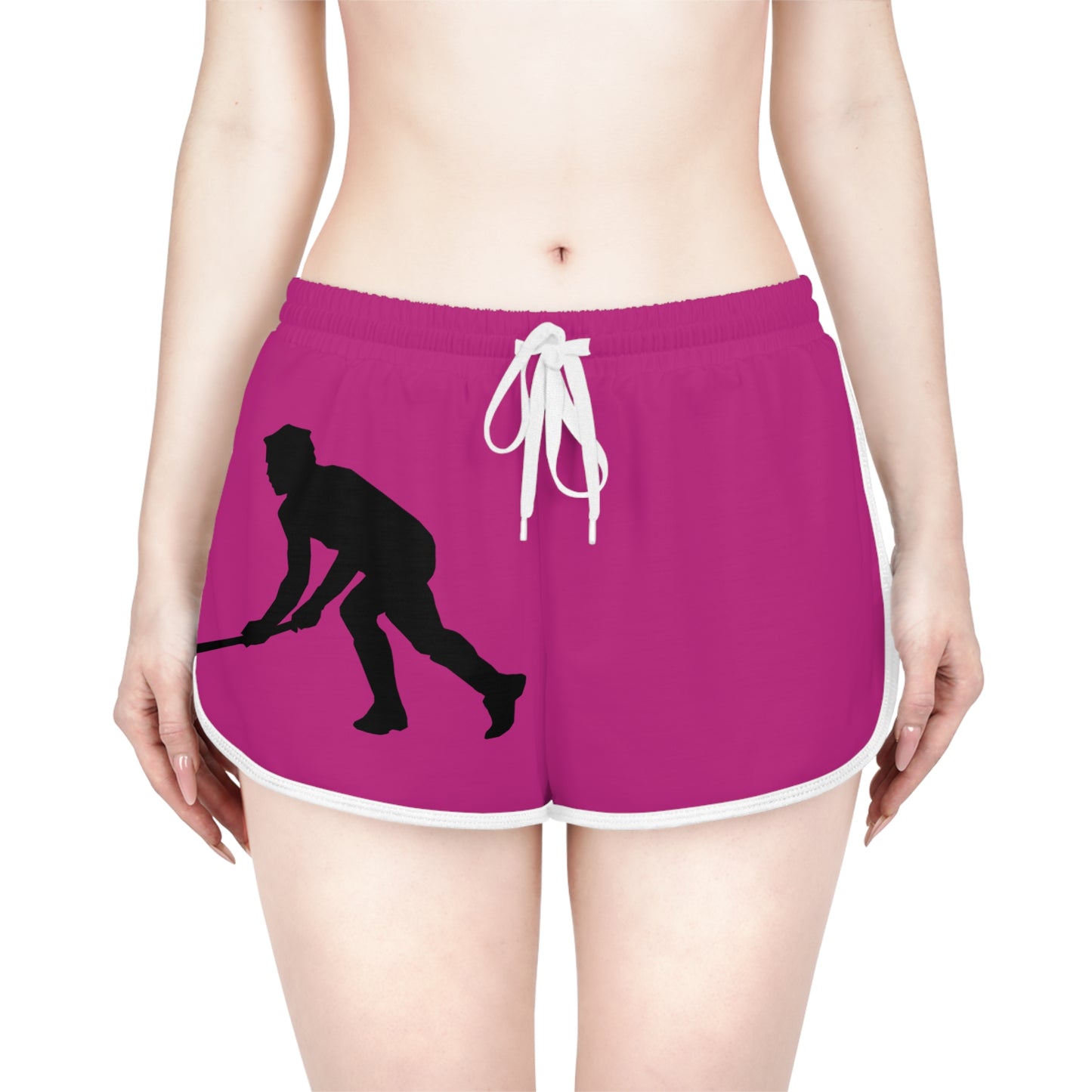 Women's Relaxed Shorts: Hockey Pink