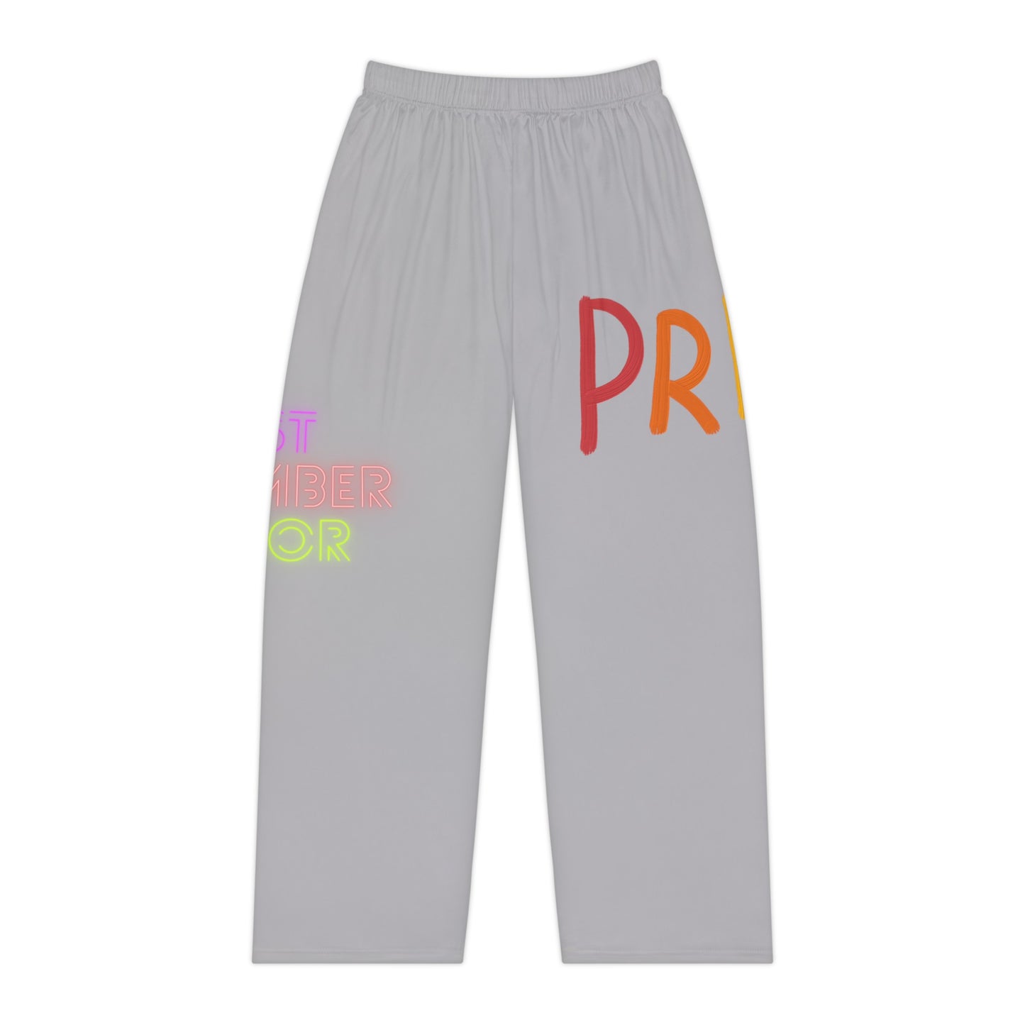 Pambabaeng Pajama Pants: LGBTQ Pride Lite Gray 