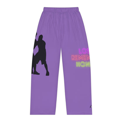 Women's Pajama Pants: Basketball Lite Purple