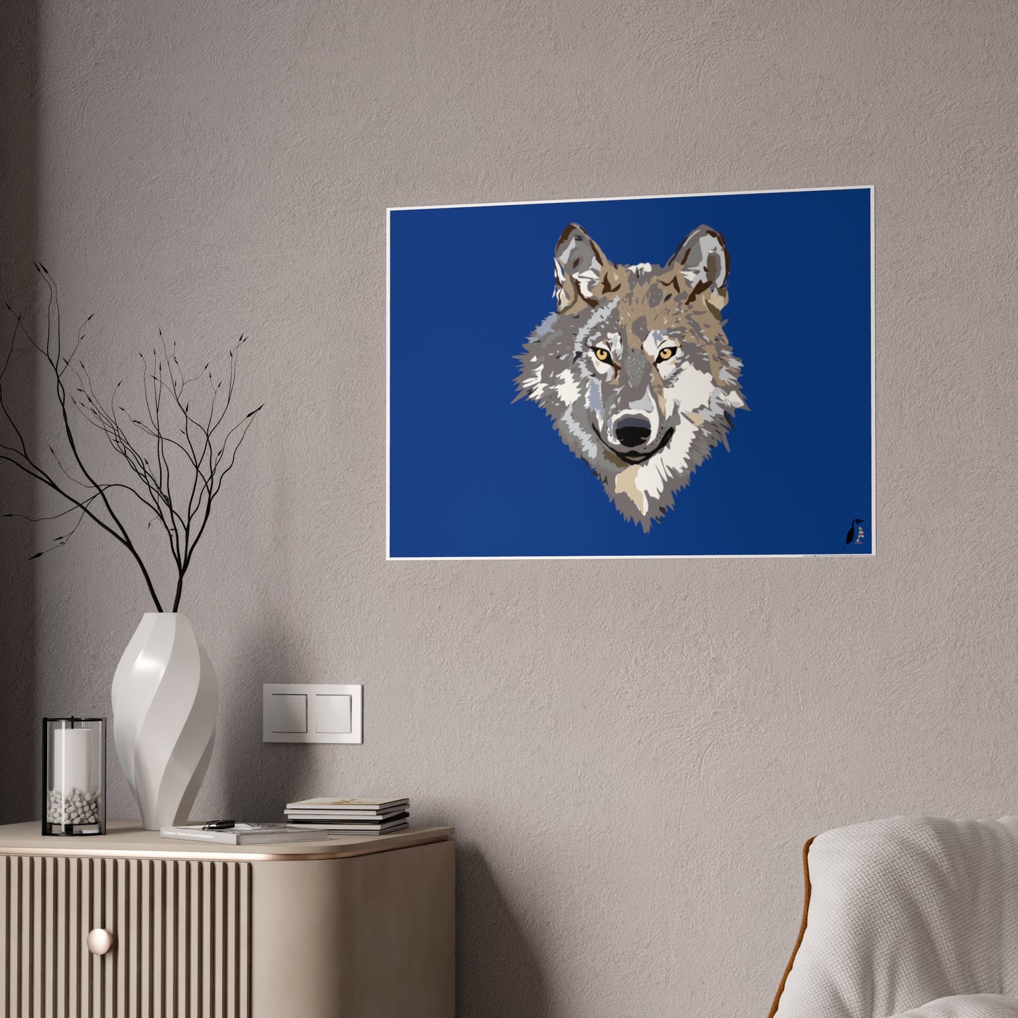 Gloss Posters: Wolves Dark Blue