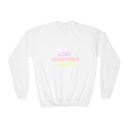 Youth Crewneck Sweatshirt: Lost Remember Honor 