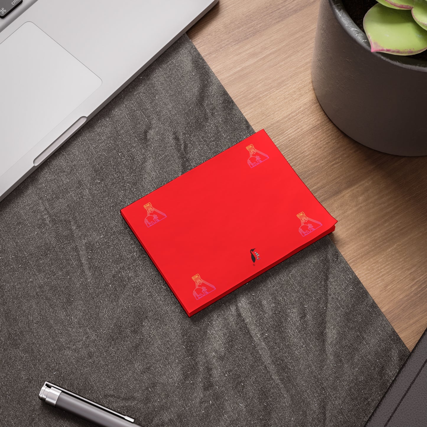 Post-it® Note Pads: Bowling Red