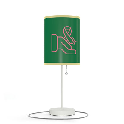 Lamp on a Stand, US|CA plug: Fight Cancer Dark Green