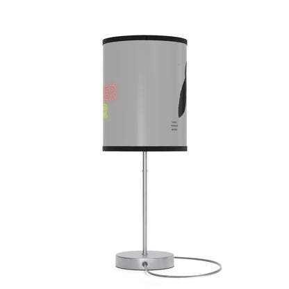 Lamp on a Stand, US|CA plug: Crazy Penguin World Logo Lite Grey