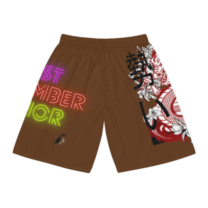 Basketball Shorts: Dragons Brown