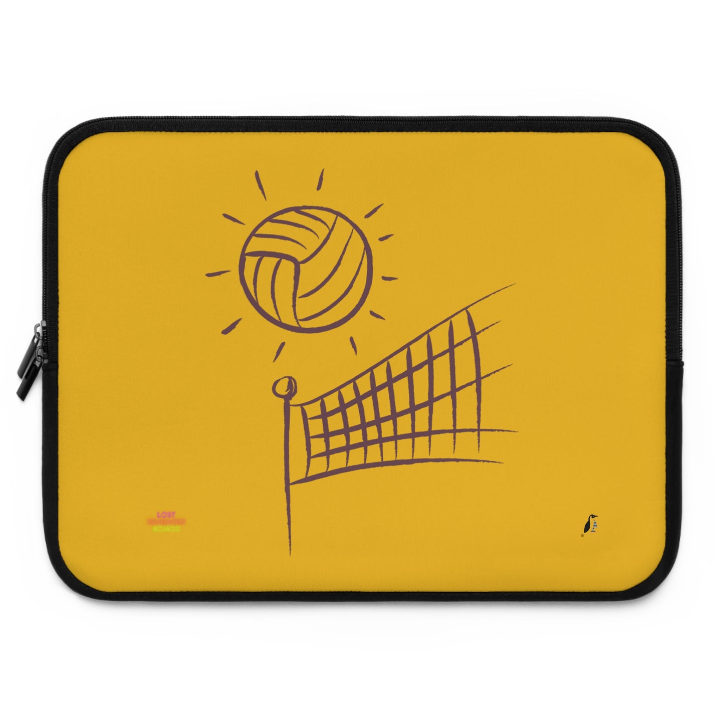 Laptop Sleeve: Volleyball Yellow