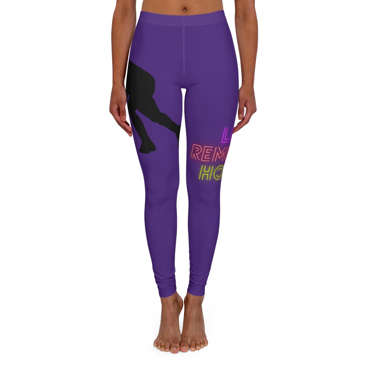 Women's Spandex Leggings: Hockey Purple