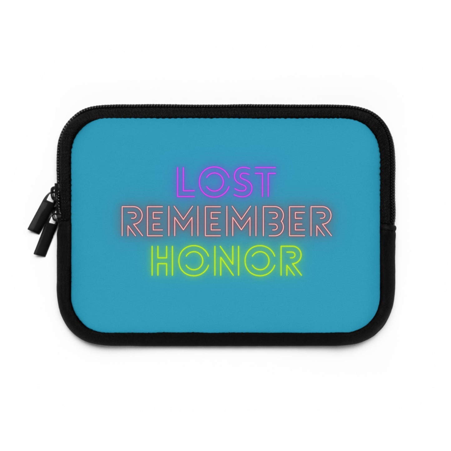 Laptop Sleeve: Lost Remember Honor Turquoise