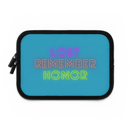 Laptop Sleeve: Lost Remember Honor Turquoise