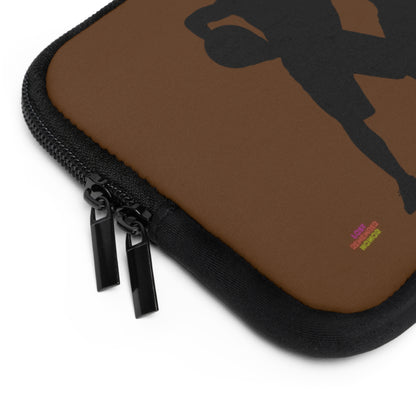 Laptop Sleeve: Basketball Brown