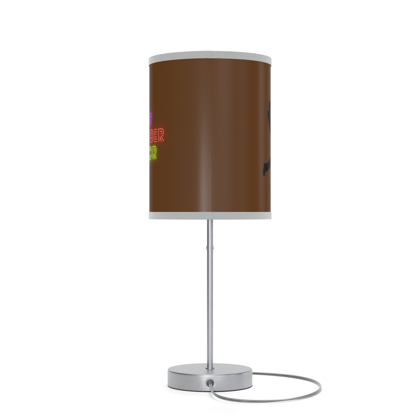 Lamp on a Stand, US|CA plug: Baseball Brown