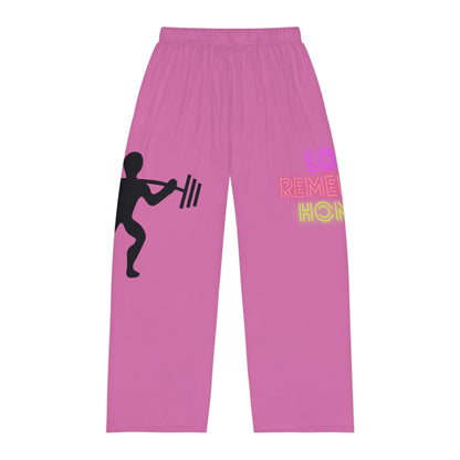 Men's Pajama Pants: Weightlifting Lite Pink