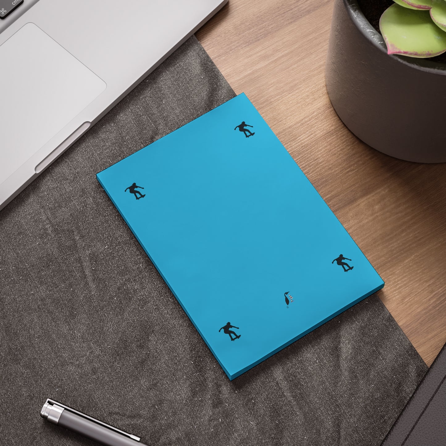 Post-it® Note Pads: Skateboarding Turquoise