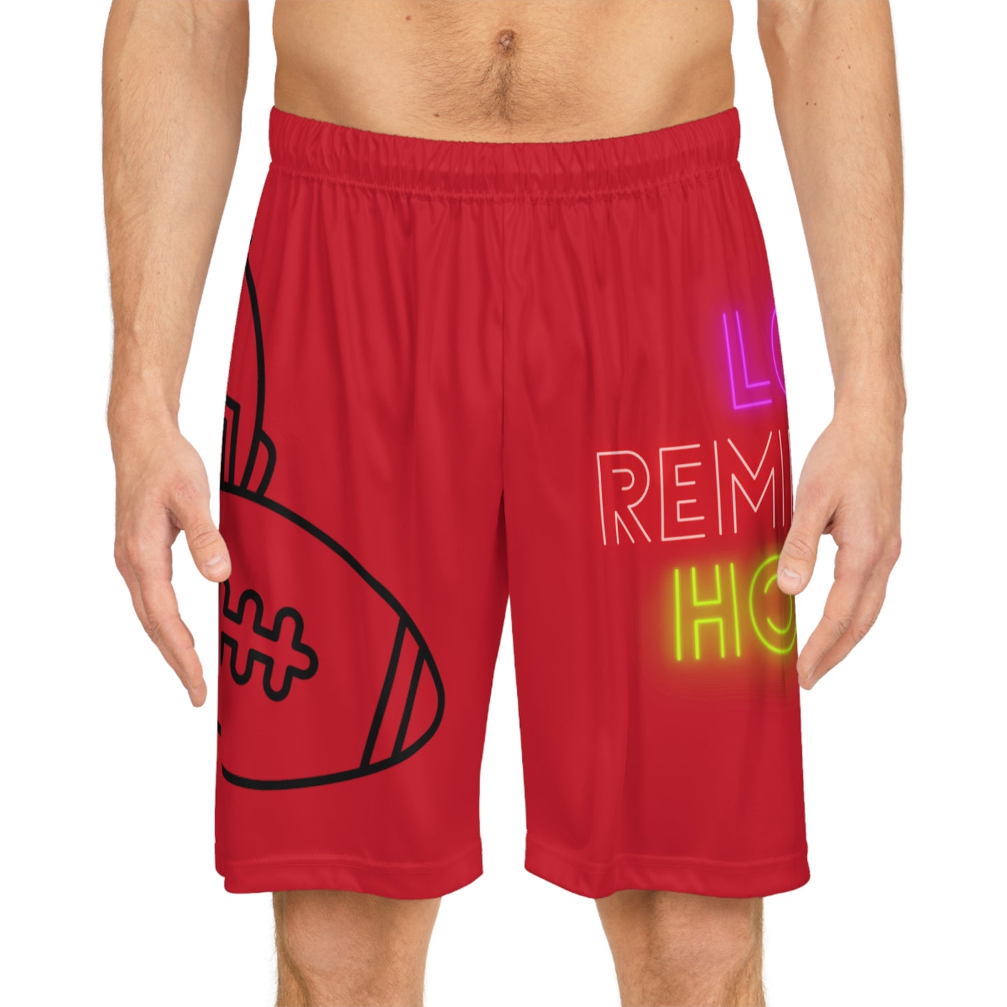 Basketball Shorts: Football Dark Red