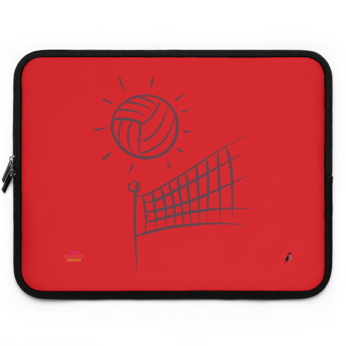 Laptop Sleeve: Volleyball Red